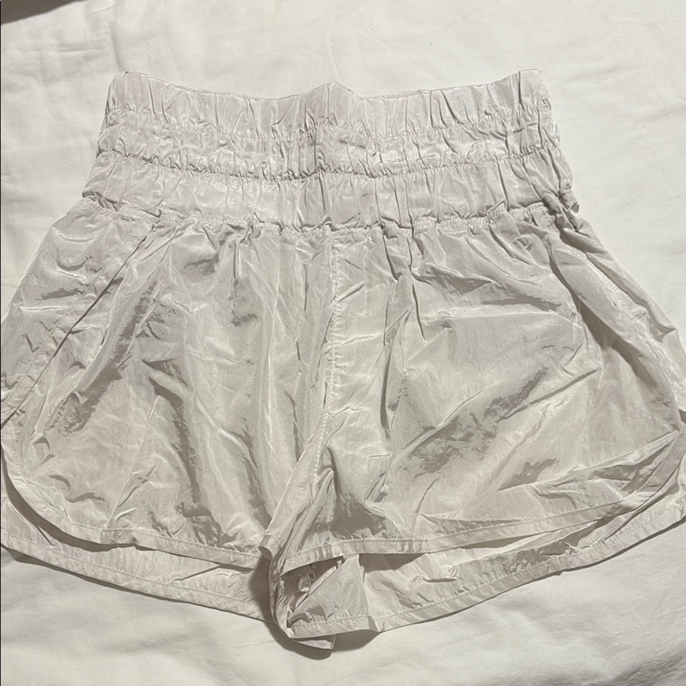 FP Movement White Athletic Shorts Lightweight Elastic Waist